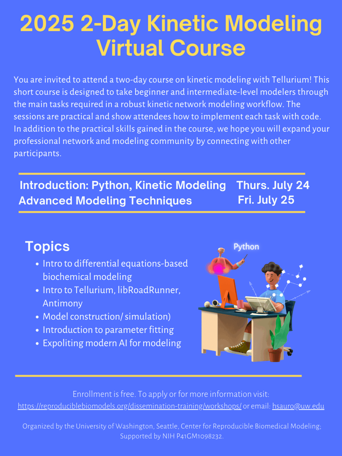 2025 2-Day Kinetic Modeling Virtual Course - Center for Reproducible ...